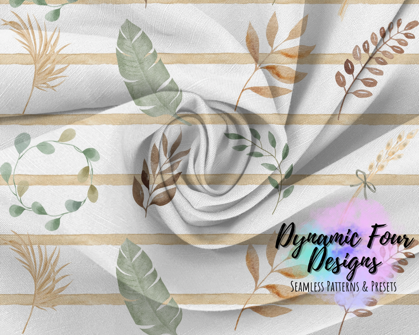 Boho Plants Seamless Pattern File