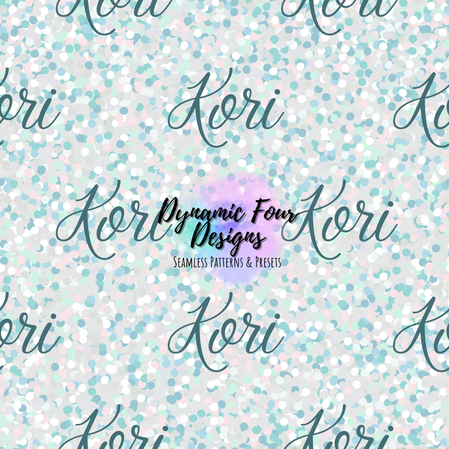 Personalized Name Glitter Seamless File