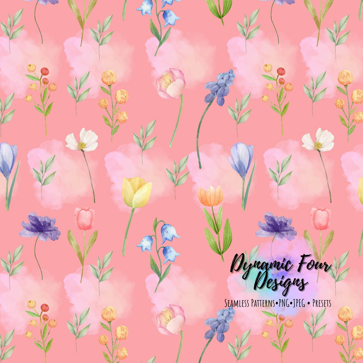 Spring Floral 6 Seamless Pattern File