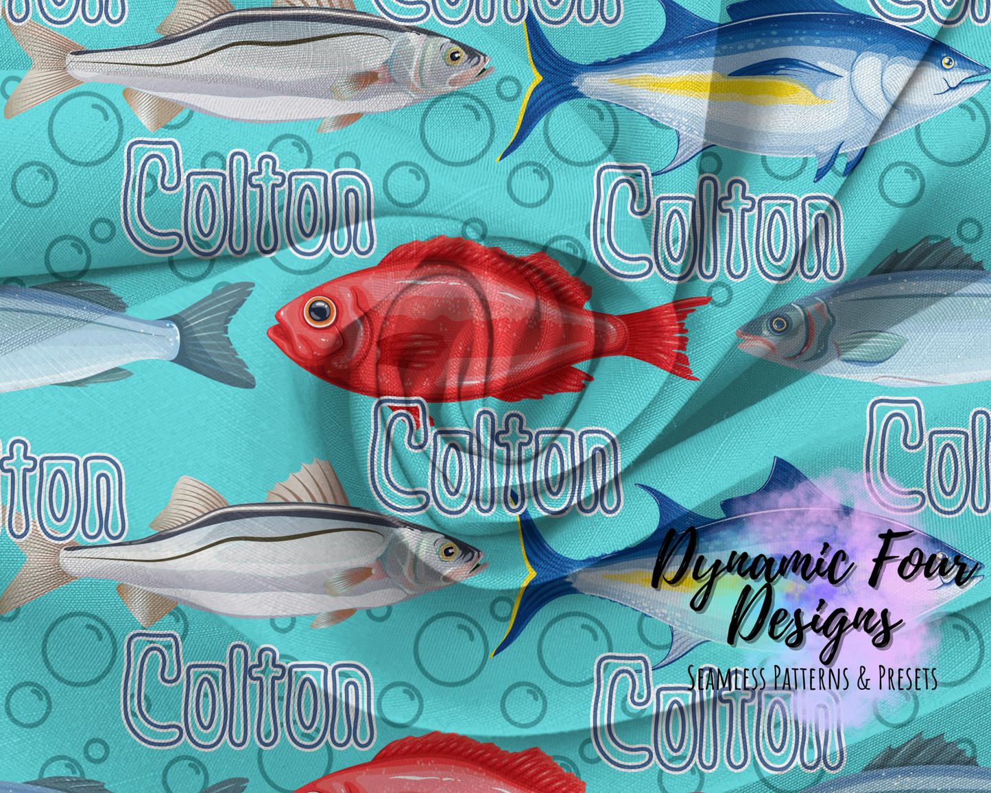 Personalized Name Fish Seamless File