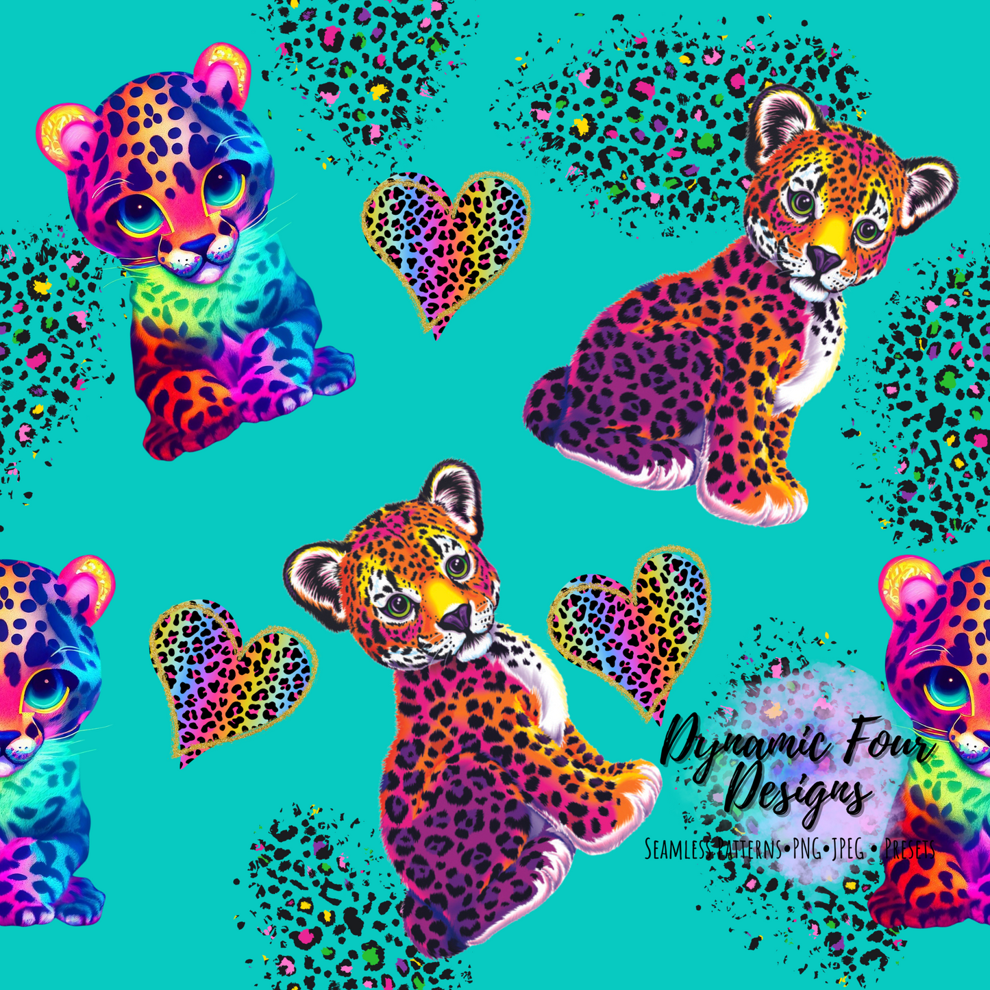 Neon Leopard Seamless File