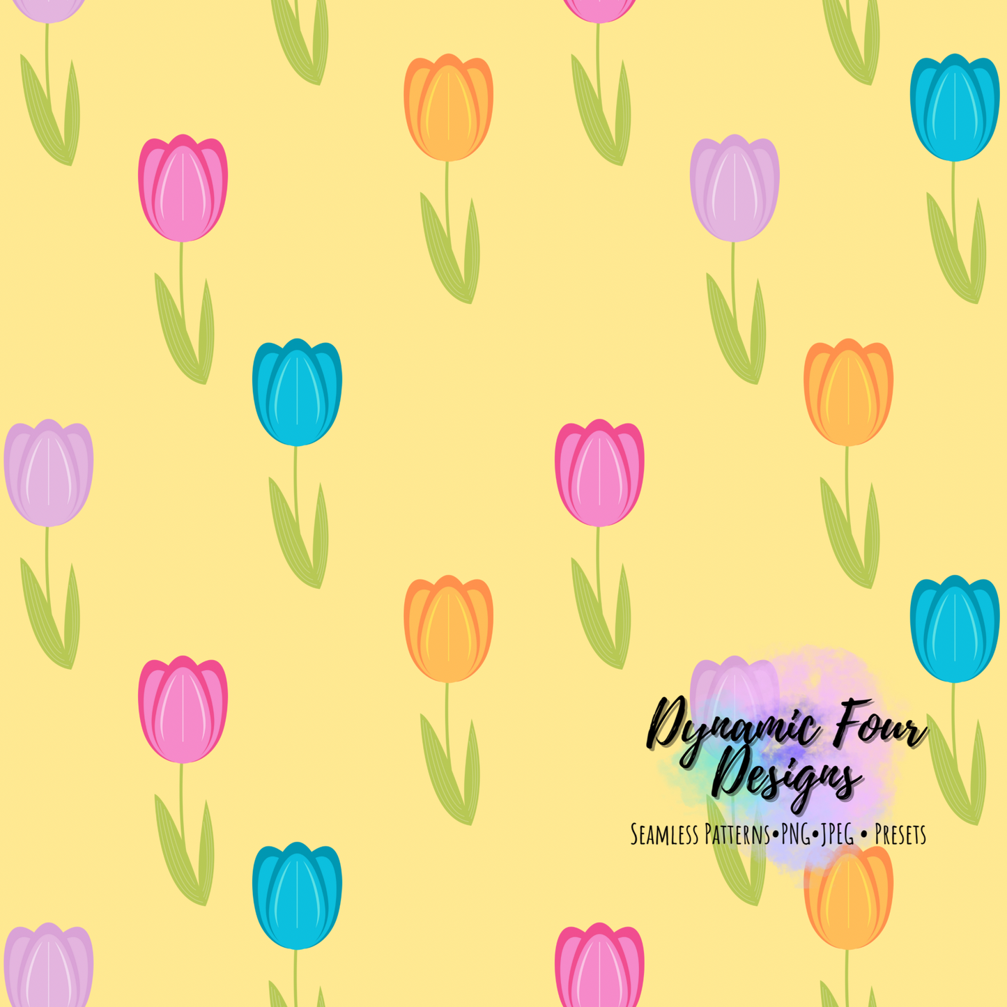 Spring Floral 5 Seamless Pattern File