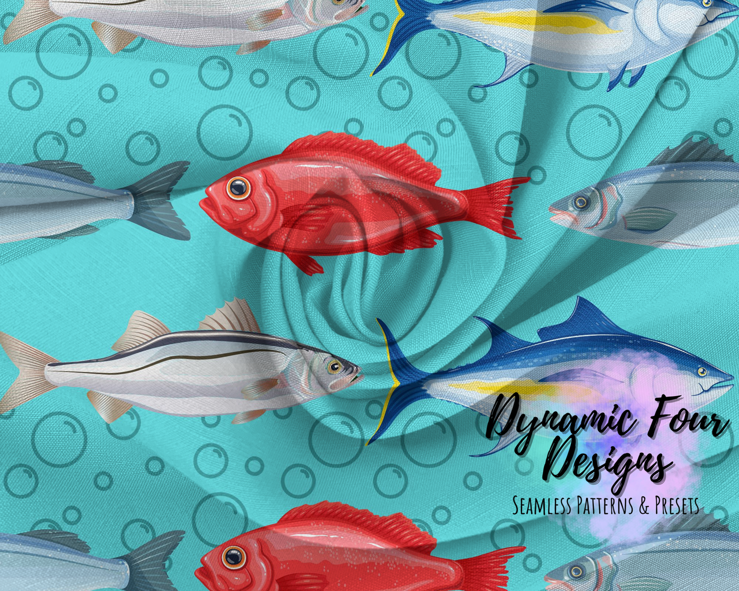 ANIMALS/ Fish Seamless Pattern File