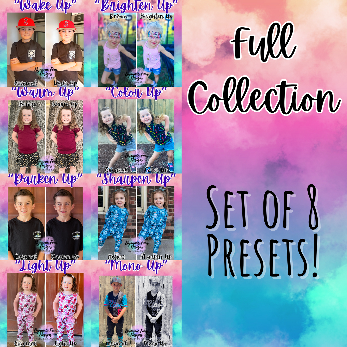 Presets- FULL “Up” your preset game collection! (8 Presets!)