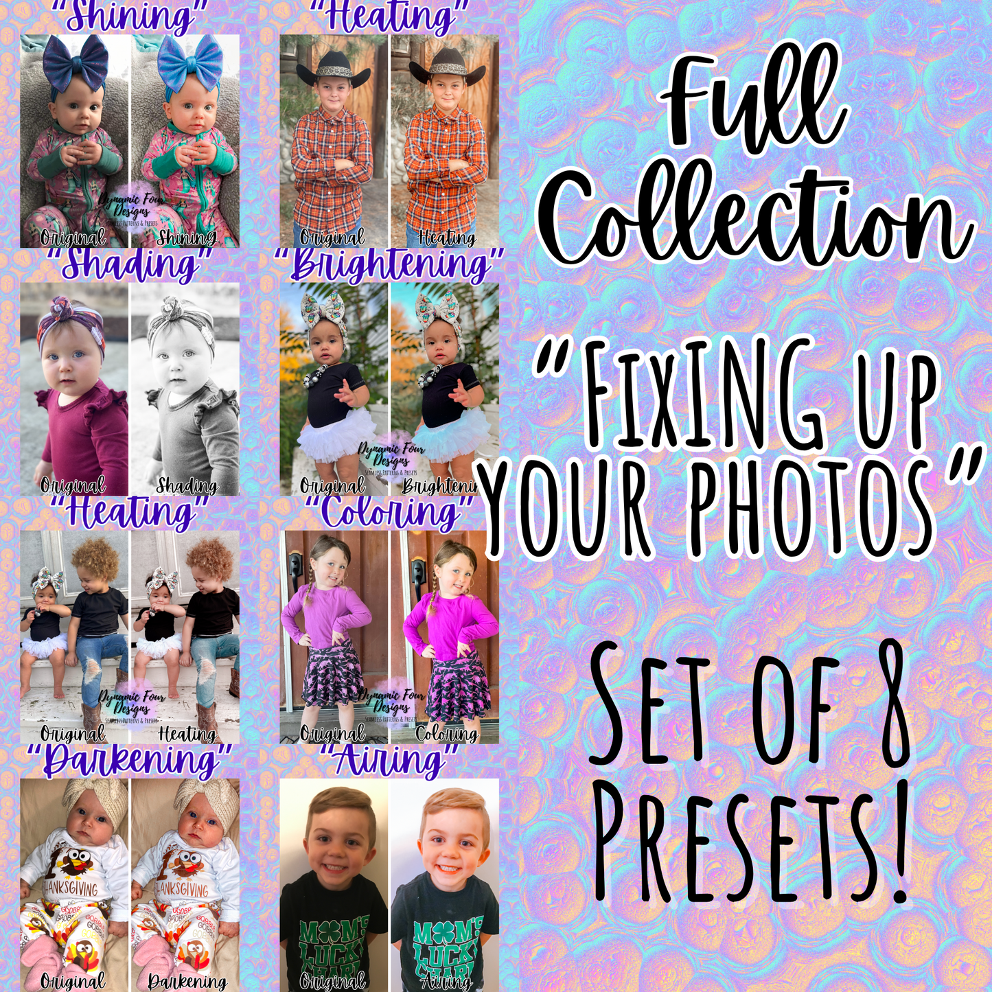 Presets- FULL “FixING up your photos” Collection (8 presets!) is