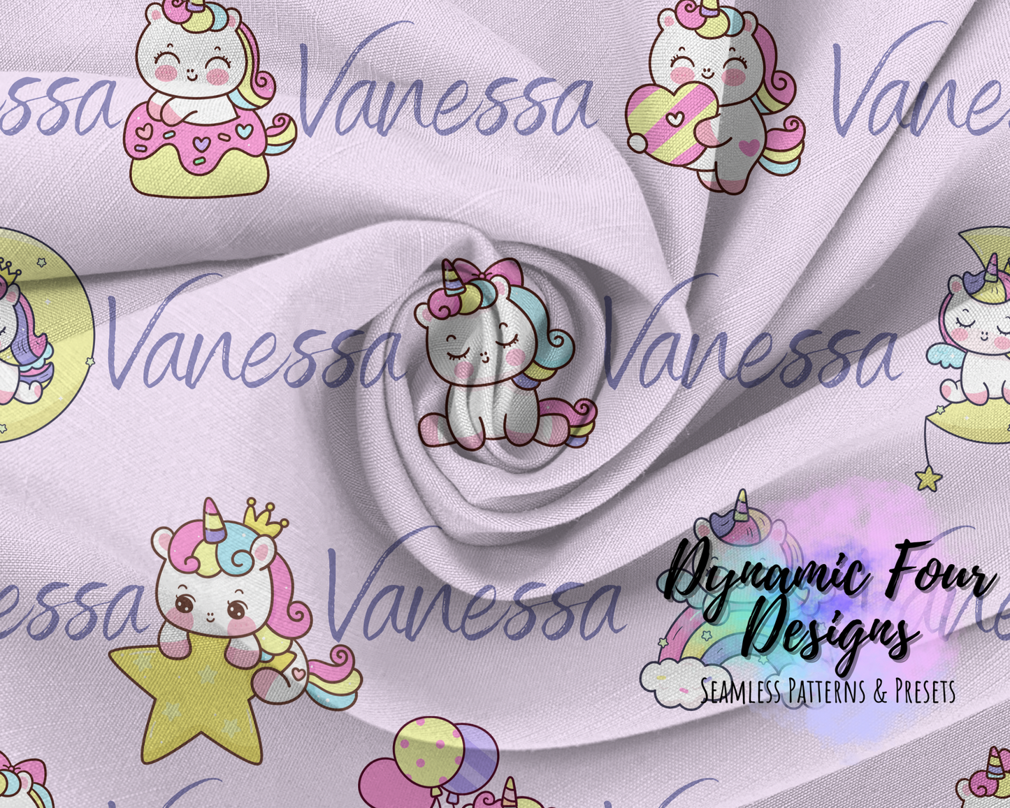 Personalized Name Unicorn seamless File