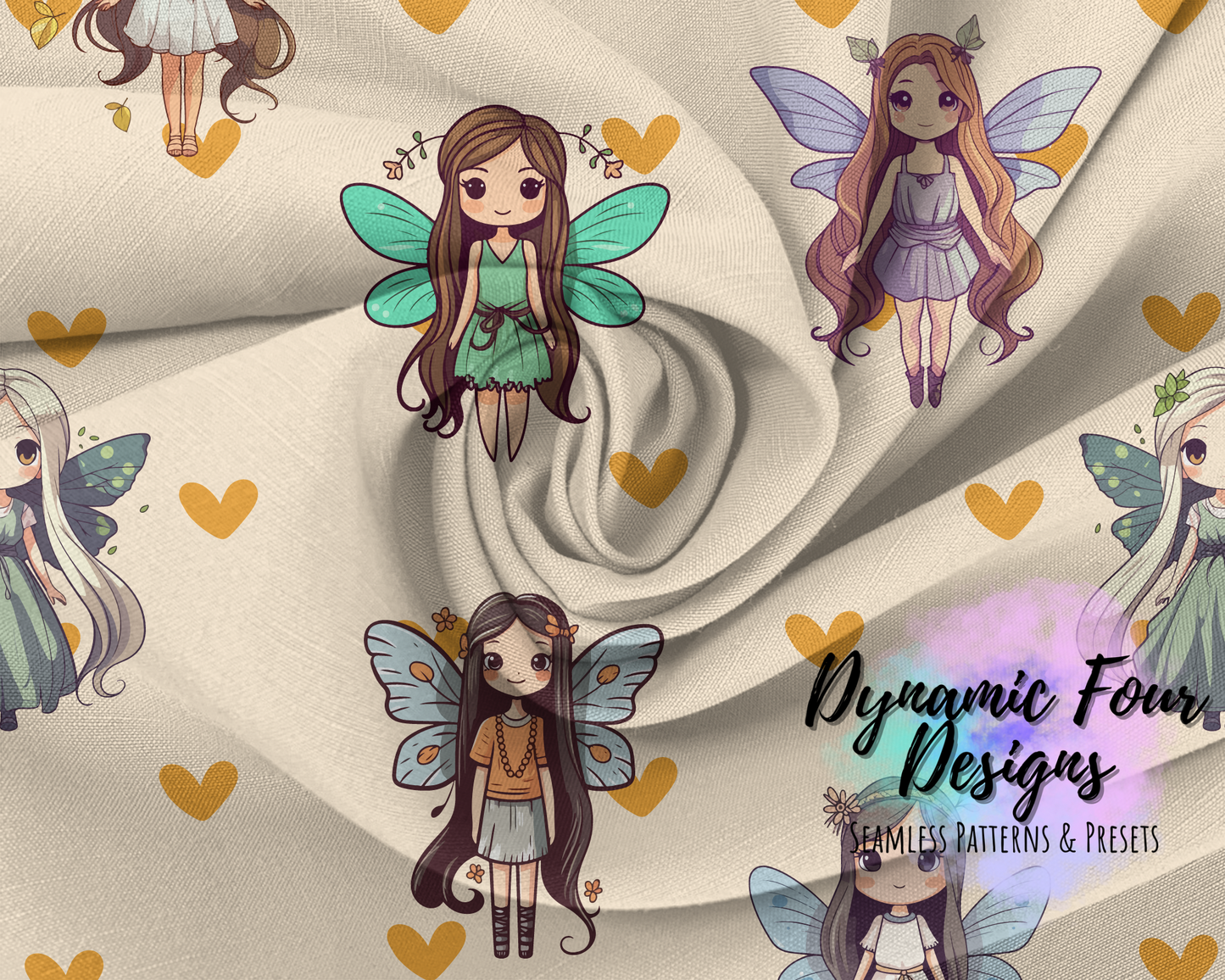 Mystical- Fairies 2 Seamless Pattern File