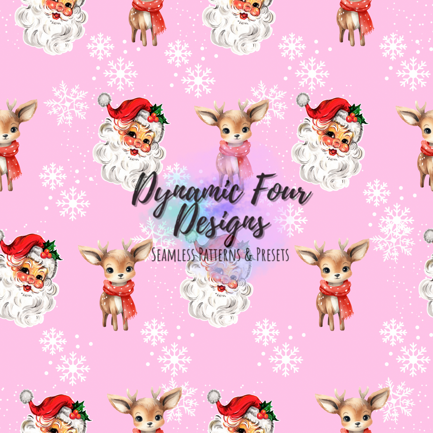 Santa Baby Seamless Pattern File