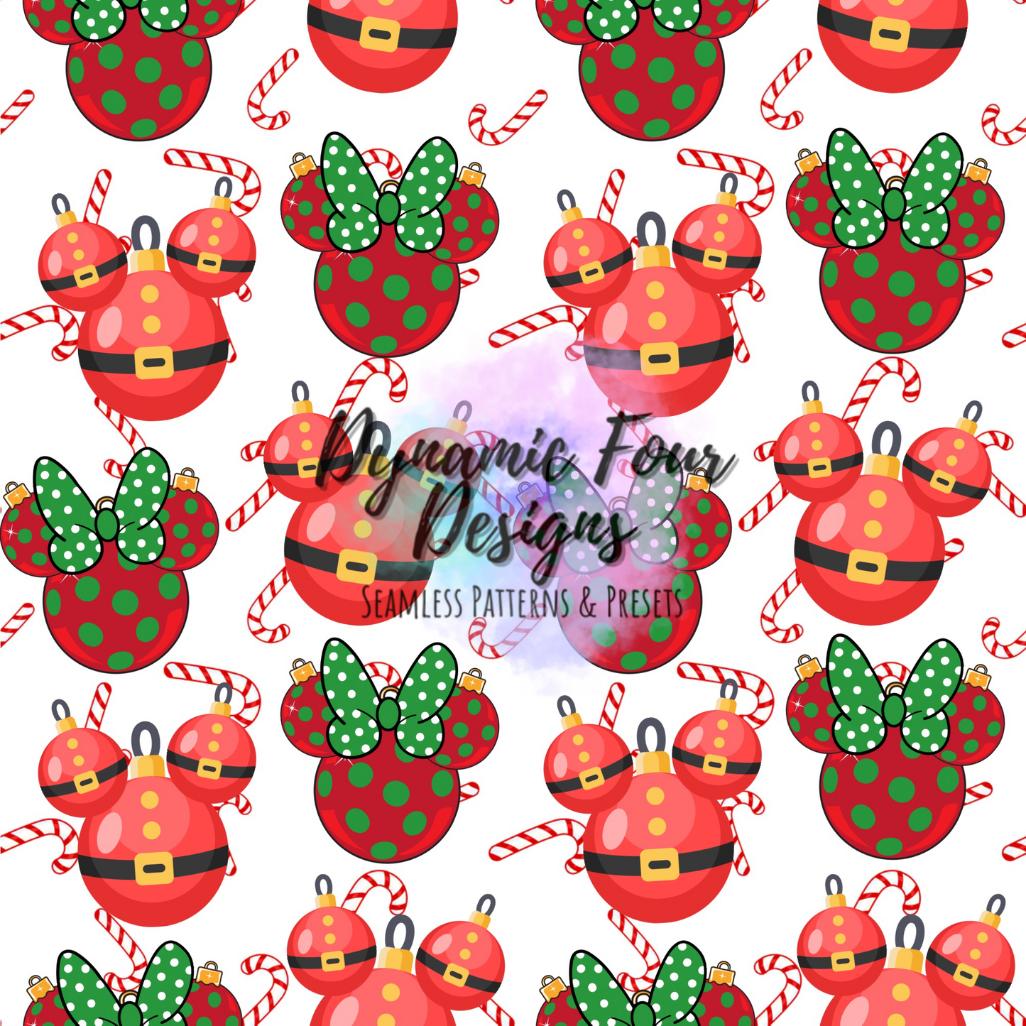 Mouse Ornament Seamless Pattern File