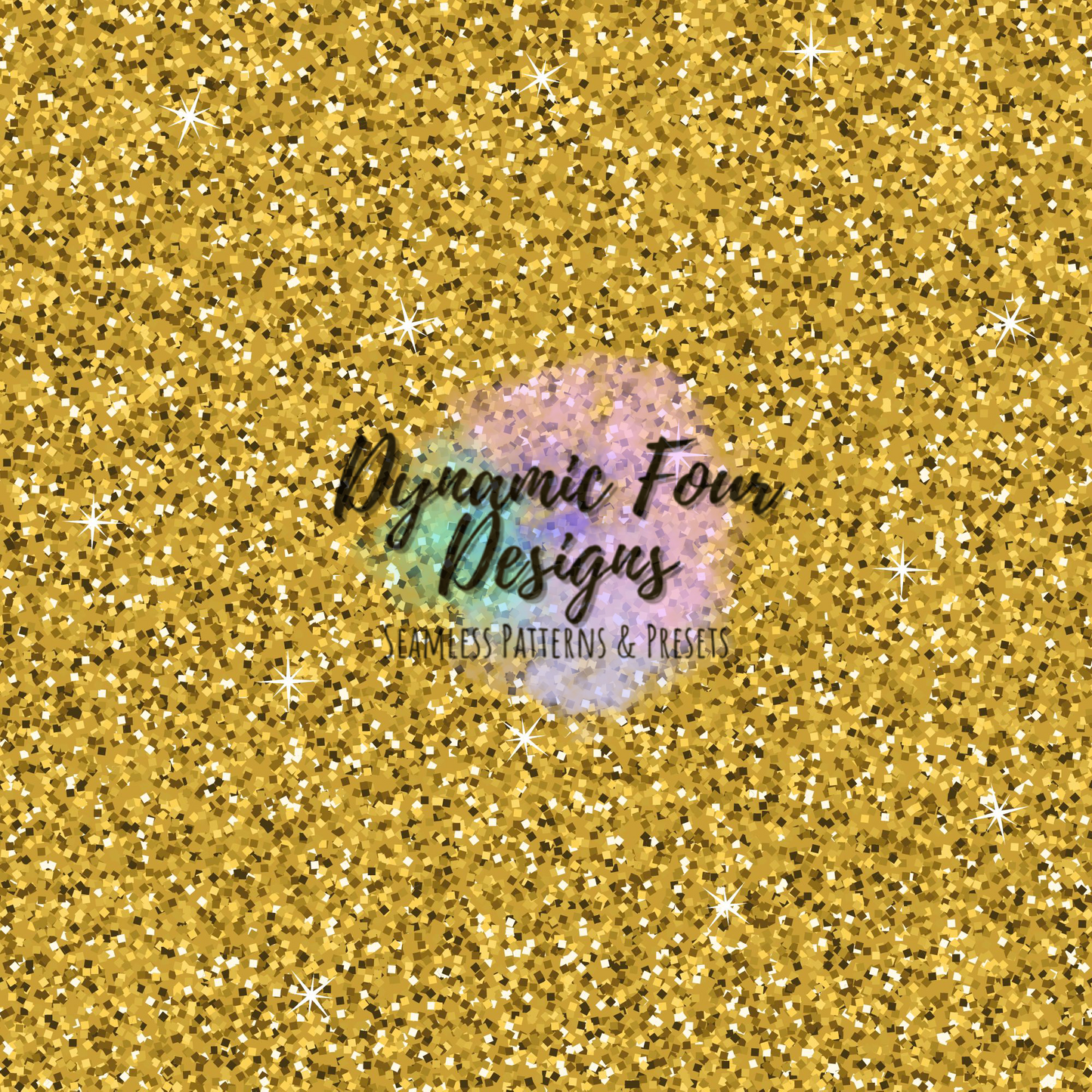 Gold Glitter Seamless Pattern File