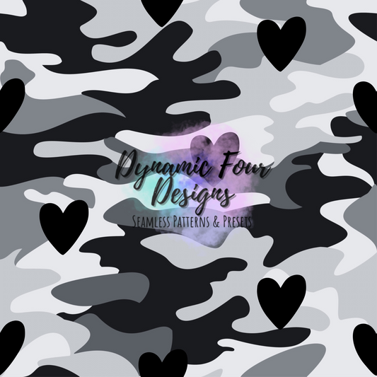 Valentines Camo Seamless Pattern File