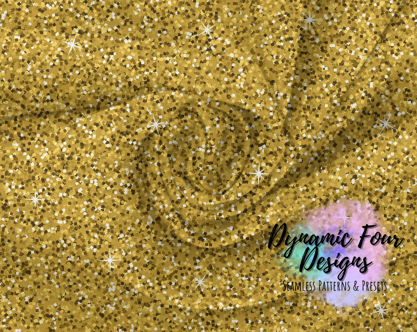 Gold Glitter Seamless Pattern File