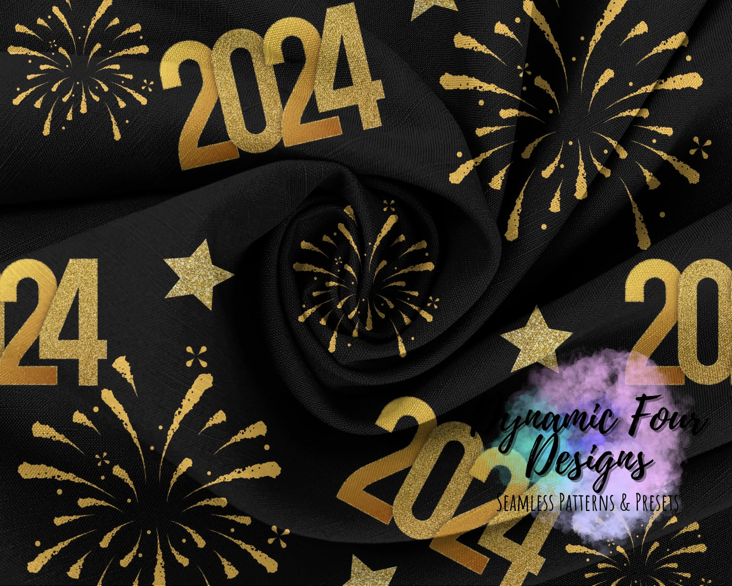 New Years 2 Seamless Pattern File