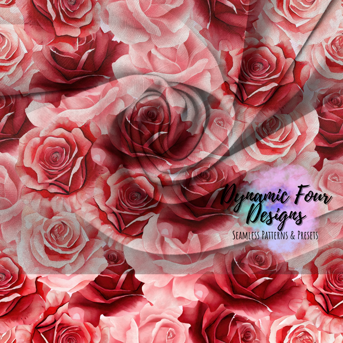 Valentines Roses Seamless Pattern File