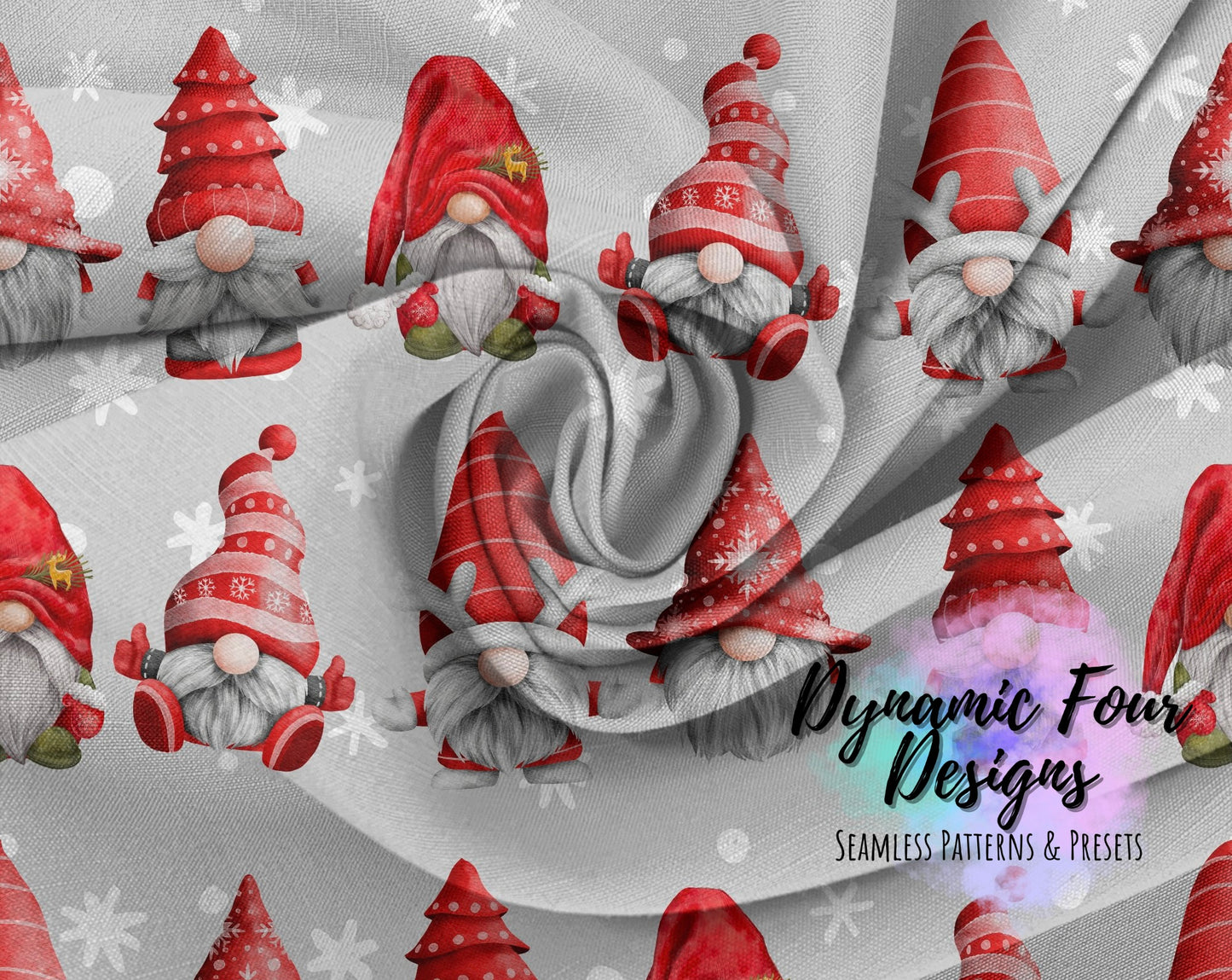 Gnomes Xmas Seamless Pattern File